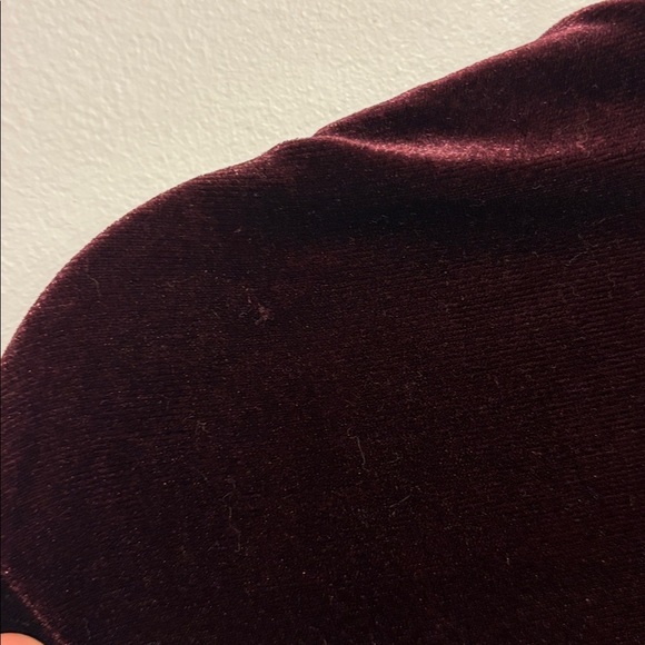 Dex Burgundy Velvet Top - Picture 6 of 11